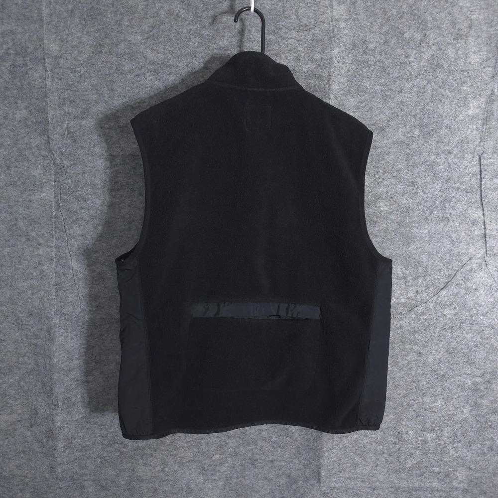 Gap X Soft Fleece Full Zip Vest Sleeveless Jacket Mens Size M Mock Neck Black - Picture 4 of 15